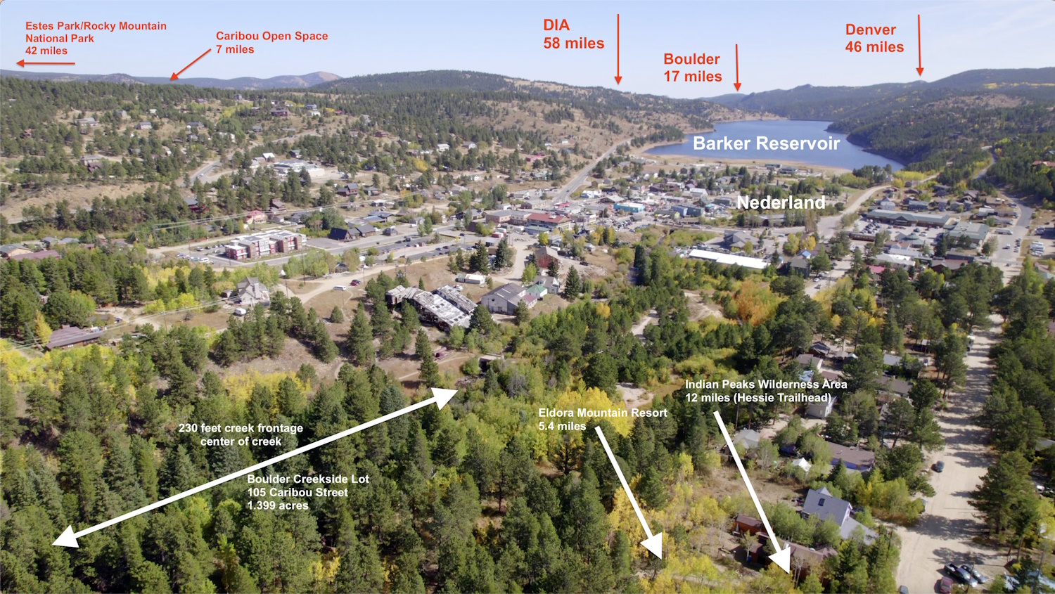 Nederland Creekside Lot For Sale